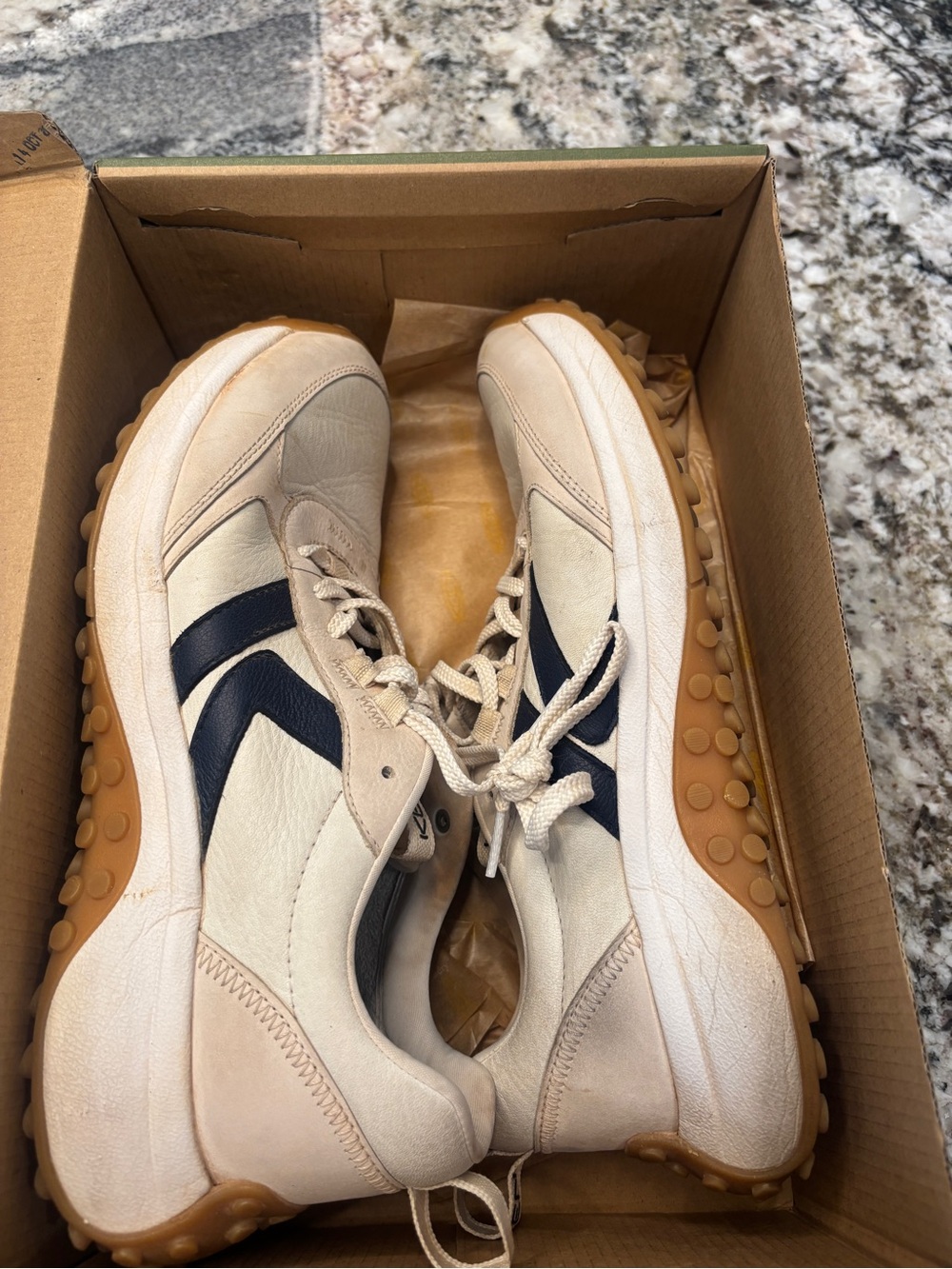 Keen men’s sneaker KS86 LEA birch/star white size 11